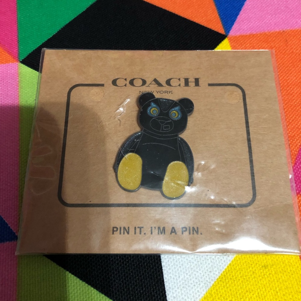 Coach Bear Pin
